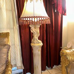 Italian Columns Angels Tall Lamp 