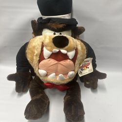 Vintage Taz Tasmanian Devil Groom Large Plush Doll