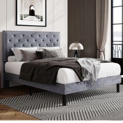 Grey Twin Bed Frame 