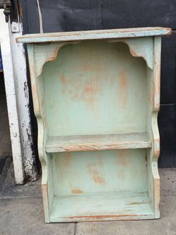 Beach distressed wall shelf