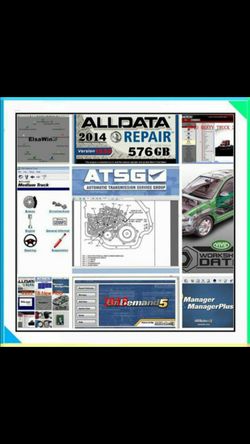 Desktop with alldata and mitchell om demand