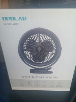 Mist desk fan
