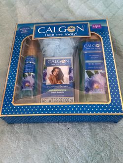 Calgon Morning Glory Bath Gift Set new