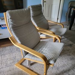 Pair of IKEA POÄNG Armchairs – Great Condition!