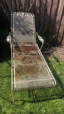 Vintage metal outdoor furniture