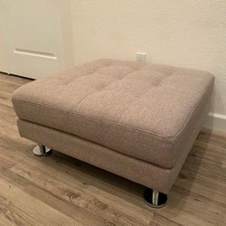 Almost Brand New Square Scandinavian Ottoman With Perfect Condition 