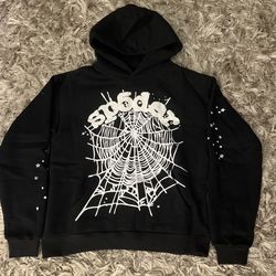Sp5der Worldwide Hoodie Black OG Web Size Medium