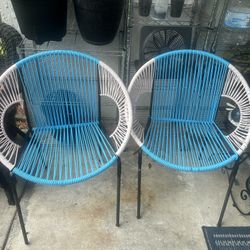 Blue N Light Pink (both Chairs) 