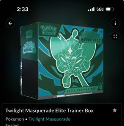 Twilight Masquerade ETB sealed