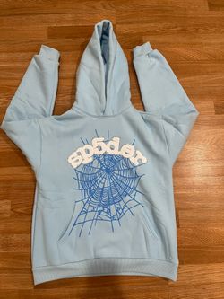 Sp5der Web Hoodie Sky Blue