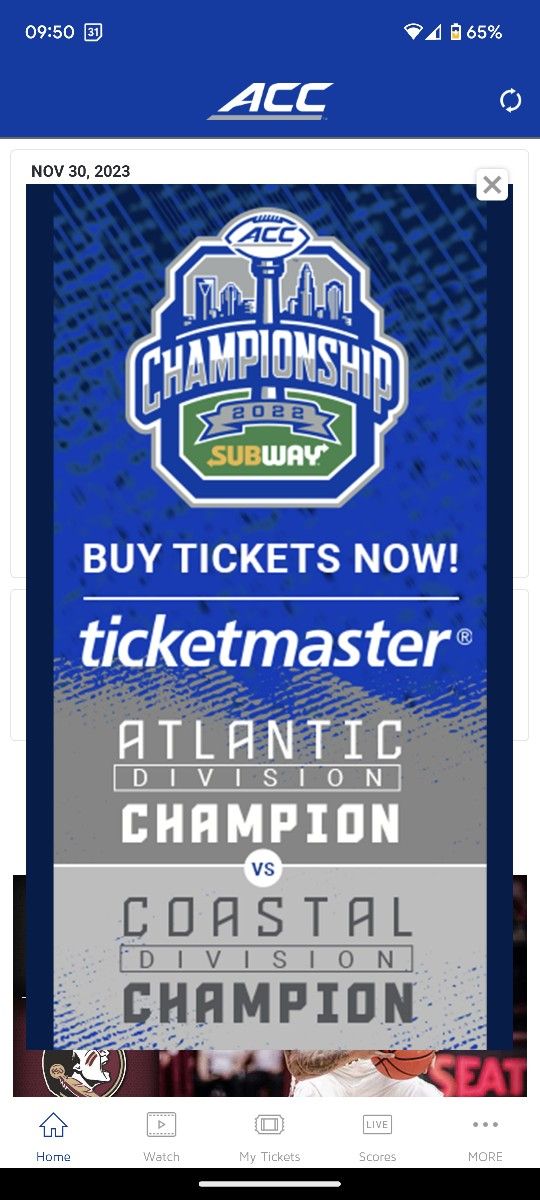 Acc Football Championship Game Tickets 