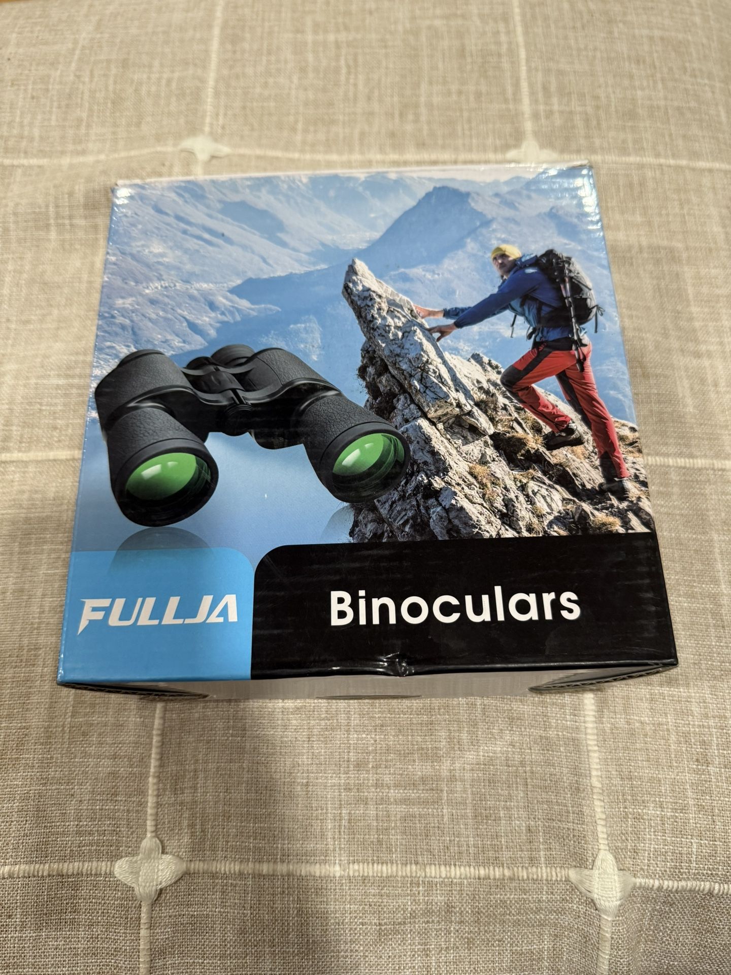 New, FULLJA 20x50 High Power Waterproof Binoculars for Men- Adult Binoculars for Bird Watching with Low Light Night Vision, Large Eyepiece Binoculars