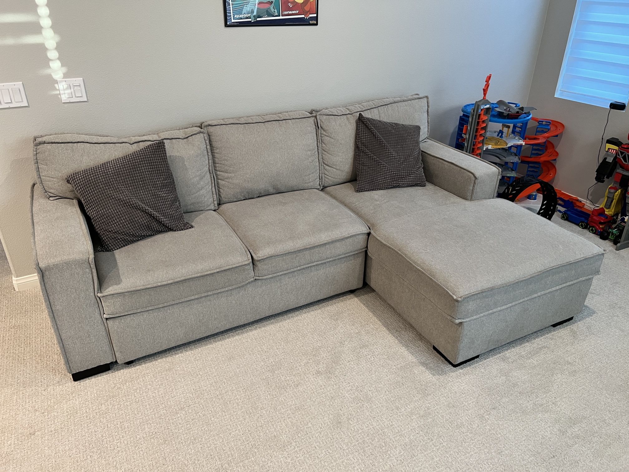 Sectional Sofa Grey 8ftx3ft