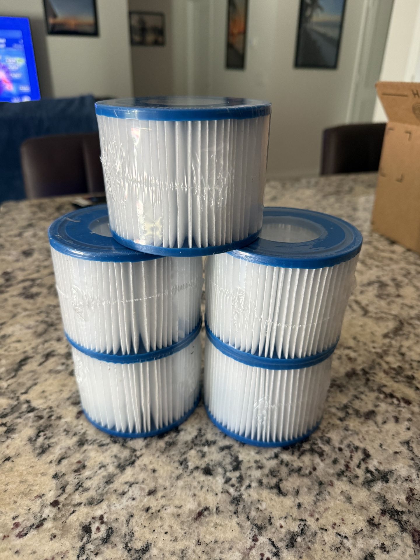 5 Pack Type VI Hot Tub Filter Cartridge Compatible with Lay-Z-Spa, Coleman SaluSpa 90352E 58 hot Tub 7E Amazon's Choice