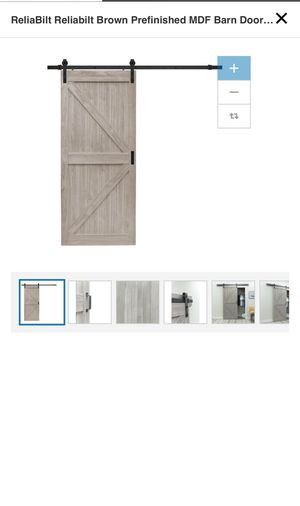 Reliabilt Reliabilt Brown Prefinished Mdf Barn Door With Hardware