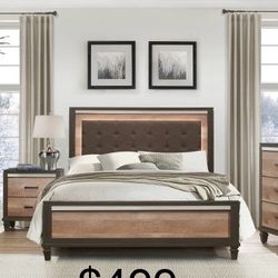 New In Box Cal King LED Headboard Footboard And Rails 