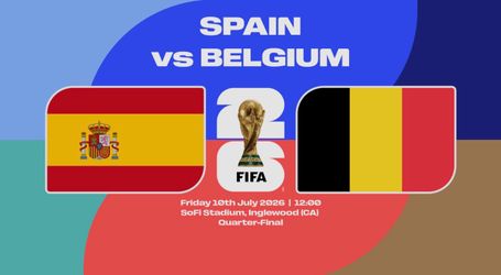 FIFA Quarter Final; Spain vs Belgium