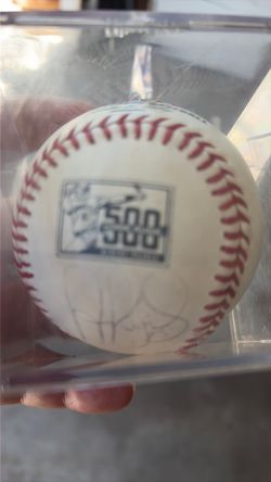 500th home run baseball singed by Albert pugols