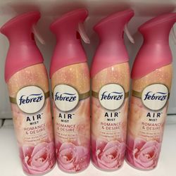 Febreze Air mist all 4 x $10