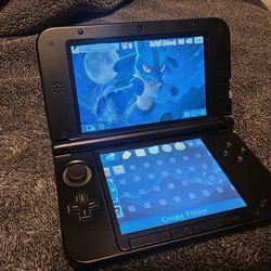 Nintendo 3ds XL Blue Custom Video Game Console Mod-bbed
