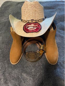 Combo de cinto bota y sombrero