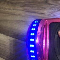 Hover Board Chrome Pink With Bluetooth 🔊 Speakers And Color Lights 