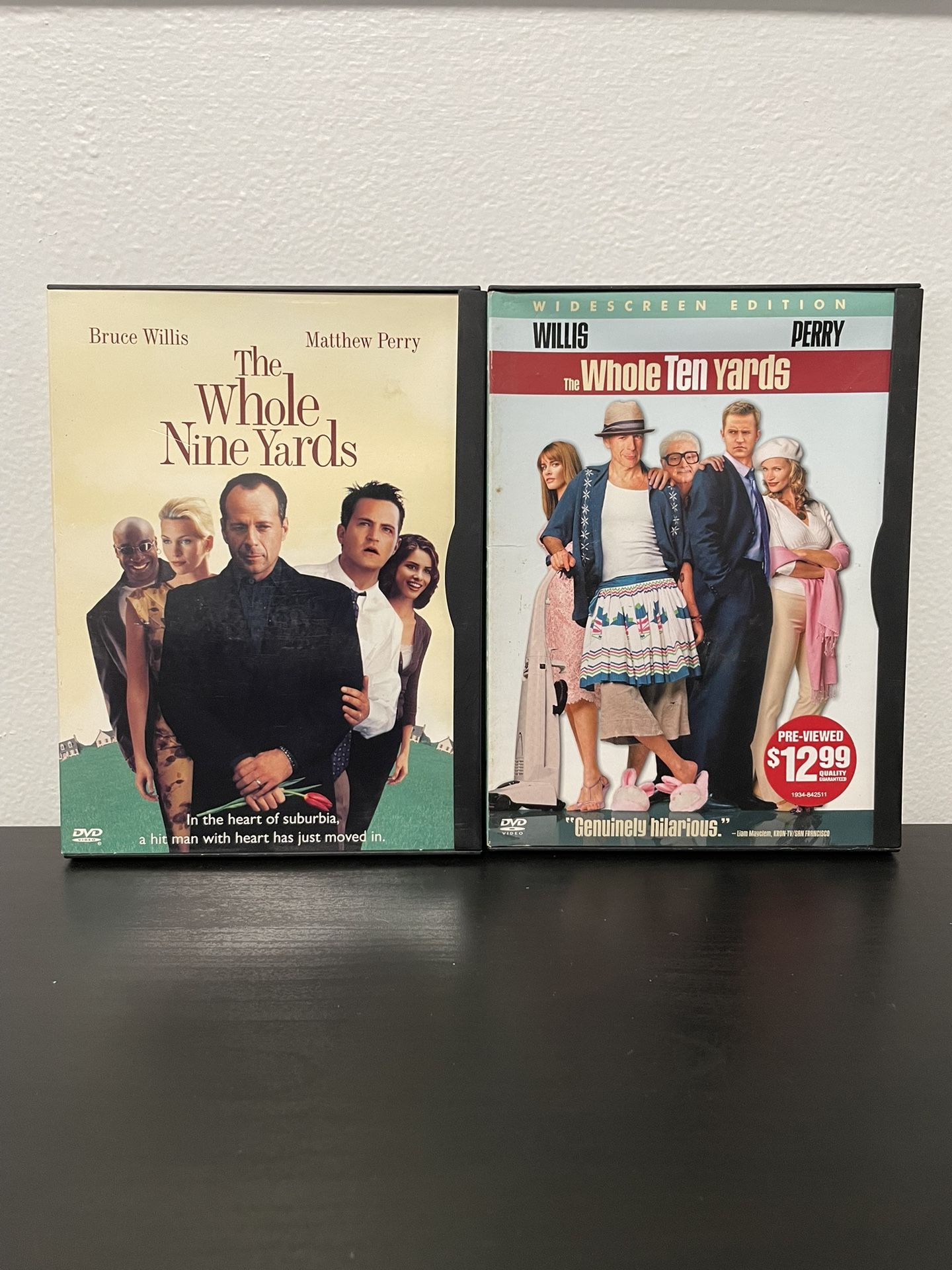 The Whole Nine Yards / Ten Yards DVD Movie Bundle Bruce Willis Matthew Perry Y2K