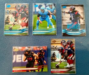 2026 Upper Deck CFL 5 Card Numbered Lot /100 /250 Star Rookie