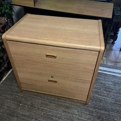 Wood Filing Cabinet 