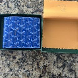 Blue Goyard Wallet 