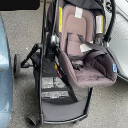 Graco Car Seat With Base And Stroller