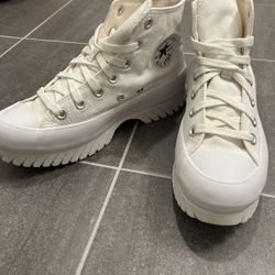 Converse Chuck Taylor All Star Lugged Hi White Platform Sneakers – Like New