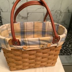 Medium Size Longaberger Basket Vintage Purse