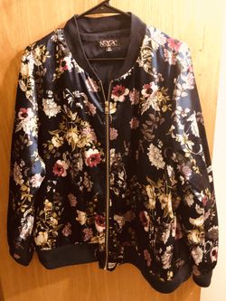Flower bomber jacket