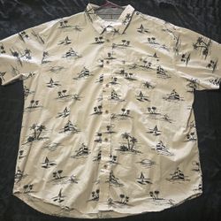 Ditch Plains Button up / Comfort fit SHIRT      
Size: 2X 
The brand uses materials like cotton and blends for comfort and a vintage feel.