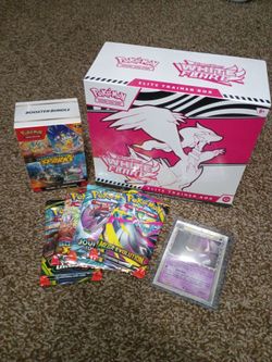 Pokemon 2 Box bundle+etb 4 packs. 1 Crobat HOLO prime from unleashed take all