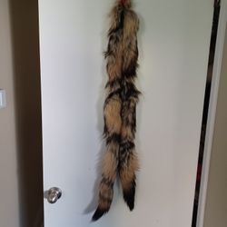 Natural  Red FOX TAIL FUR SCARF