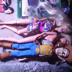 Vintage Toys Barbies, Matchbox,Burger King Toys