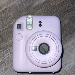 Purple Polaroid Camera 