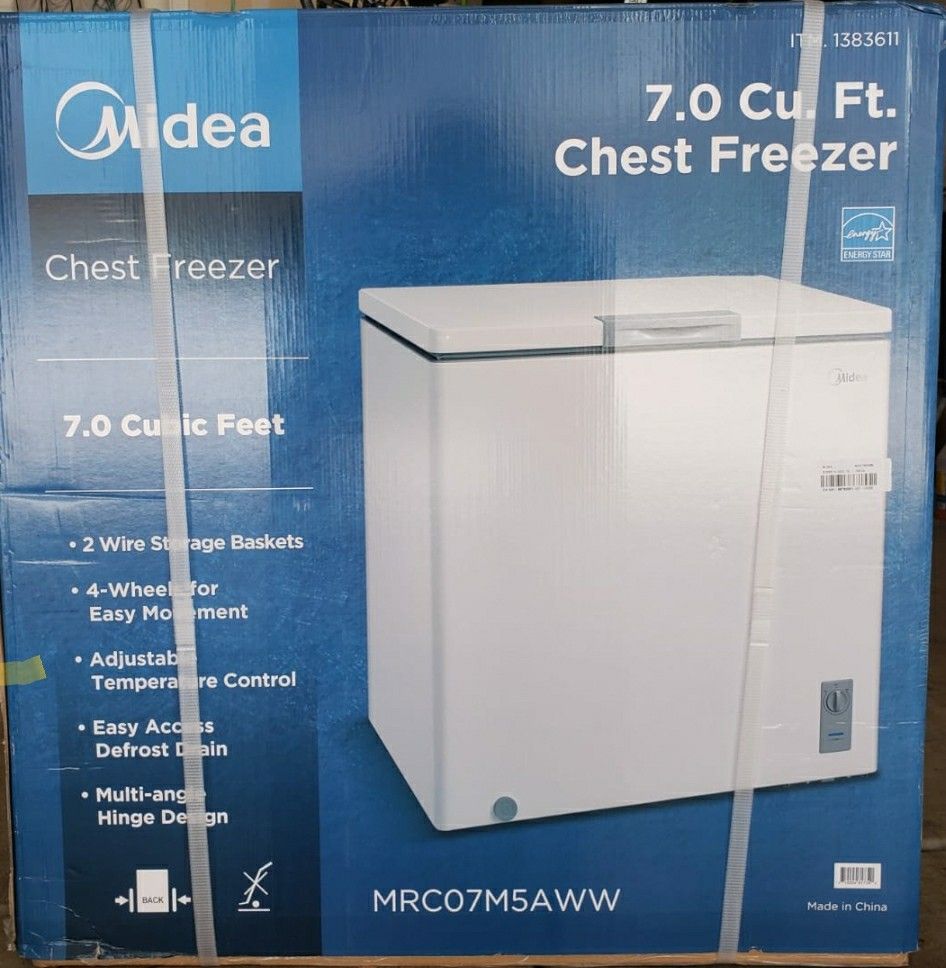 Chest Freezer 7.0 Cu. Ft. Brand New Not Opened