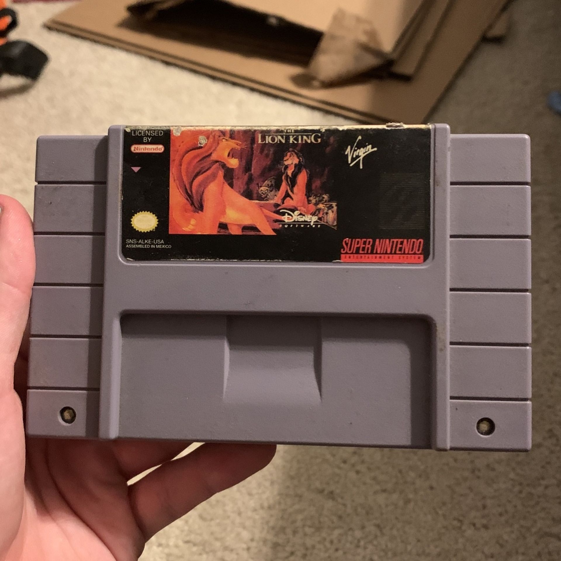 Lion King Snes Super Nintendo Game