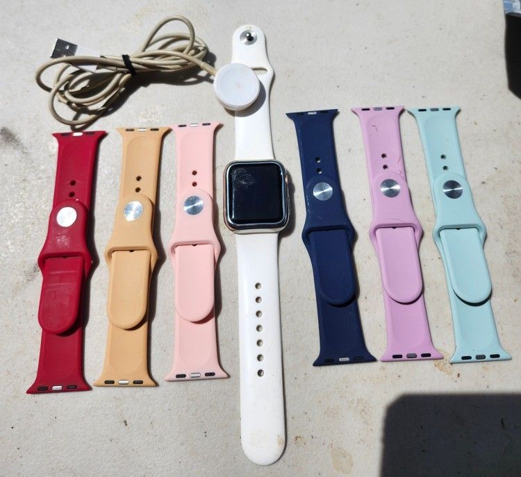 iWatch With Extra Bands Charger WORKS GREAT!