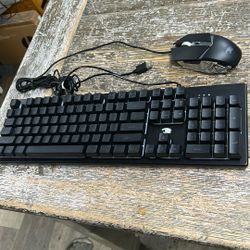 USB Gaming Keyboard And Mouse $35