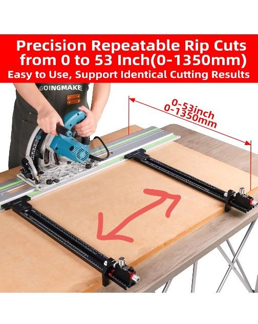 Track Saw Parallel Guide System