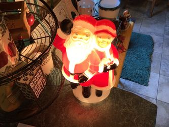 Christmas - Vintage 1978 Empire 12” Mr. And Mrs Santa Claus light up blow mold. Excellent condition for being almost 50 years old no cracks, great b