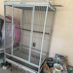 Bird Cage Playpen Grey Powder coated 
