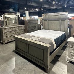 [OM] 🟪 Only $45 initial then take it home 🏡 Brand New  Lettner Bedroom Set