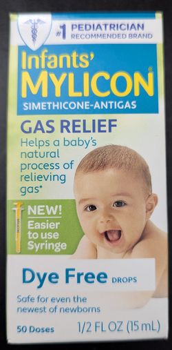 Infants' Mylicon gas relief, dye free drops. 15 mL.