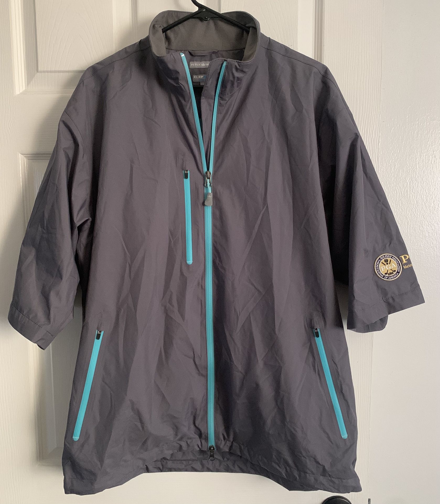 Men’s Peter Millar Element Foul Weather Golf Jacket Sz. Large Like New