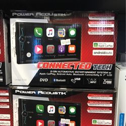 Power Acoustik Apple CarPlay And Android Auto Stereo With Dvd 
